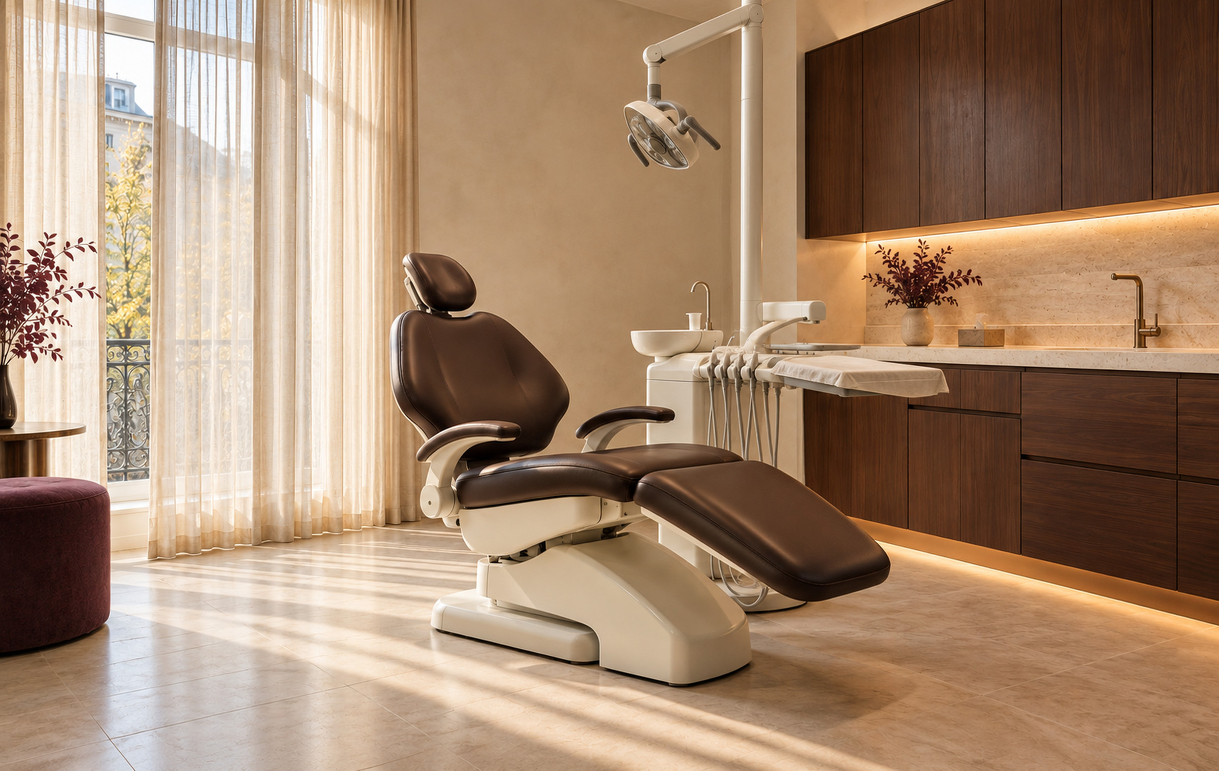 Treatment room in morning light