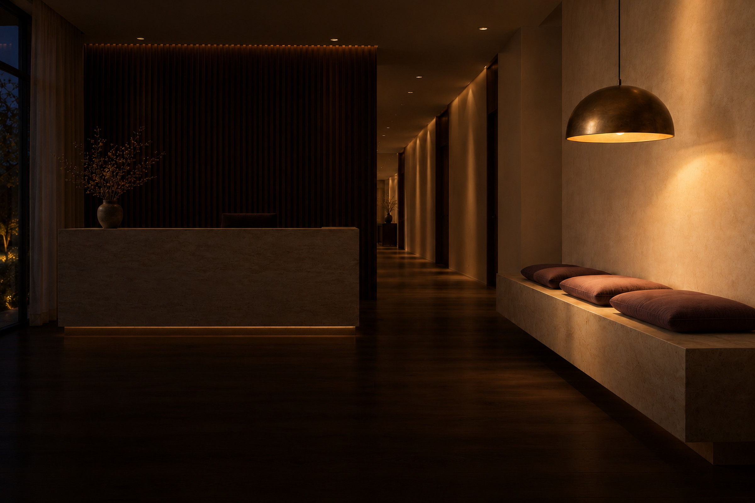 Quiet waiting lounge